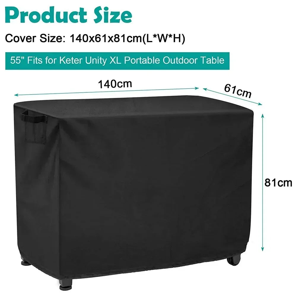 Outdoor Black-Silver Waterproof Oxford Fabric Locked Adjustable Drawstring Nylon-Polyester-Synthetic Rope Prep Cart Covers
