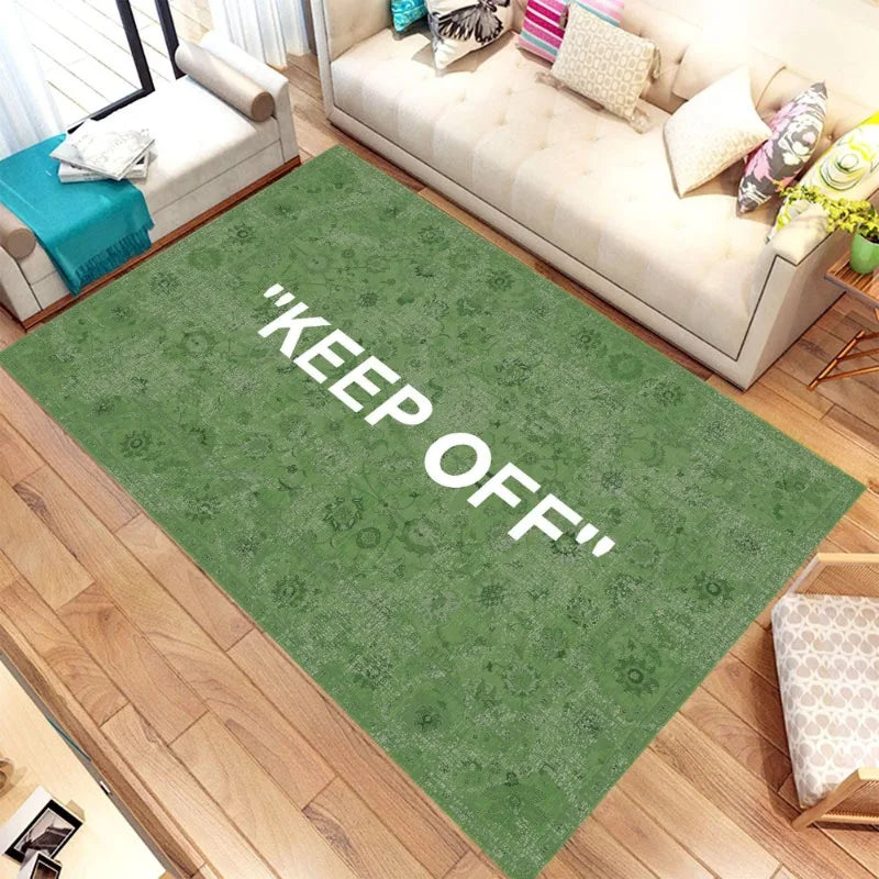 Indoor/Outdoor 100% Polyester Keep Off Area Rugs/Colors-Plaid/Green/Black/Red/White/Multicolor