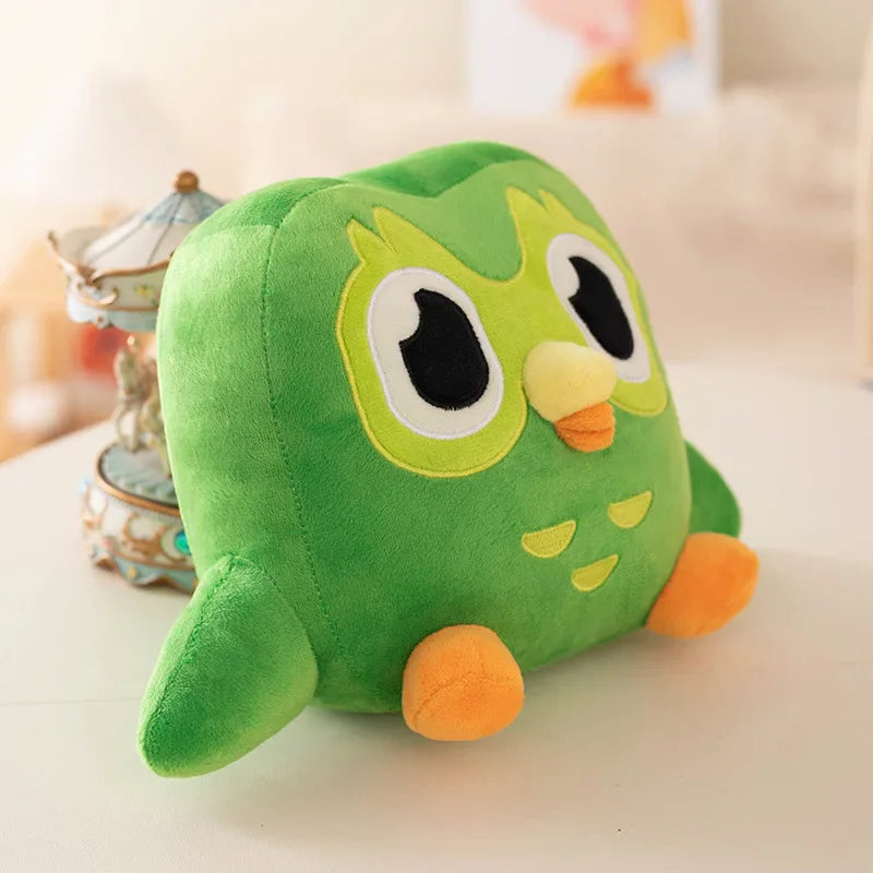 No-EN-Name-Null Adults MOVIE-TV Cute Cartoon Green Soft Chubby Owl Cotton Filling Stuffed Animals /Ages: 18 Years Old-Adults