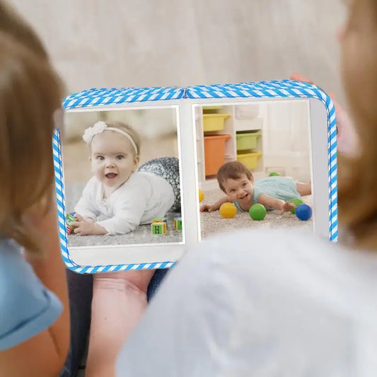 Babies Polyester Cartoon Dinosaurs Soft Cloth My First Photo Album/ Star Shape Ring Hook/A Gift (Book)/Ages: 0-24 Months