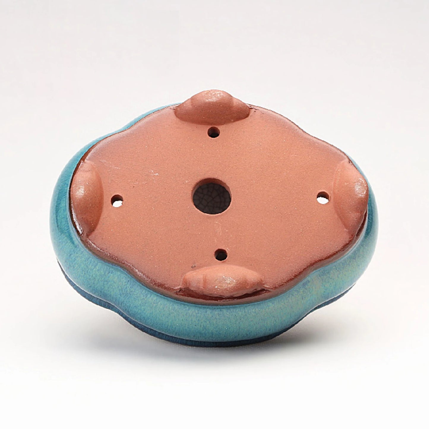 ACRDDK Modern Garden Unglazed Ceramic Rectangle Shaped Multicolor Chinese Bonsai Desktop Flower Pots /Colors-Blue/Brown/Multicolor