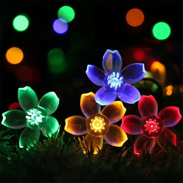 NULL Outdoor Solar-Powered Lithium Battery Dimmable Cool-Warm White LED Multicolor Plastic Crystal-Like Butterfly Shaped Design Light Ropes-Strings/ Bulbs Included