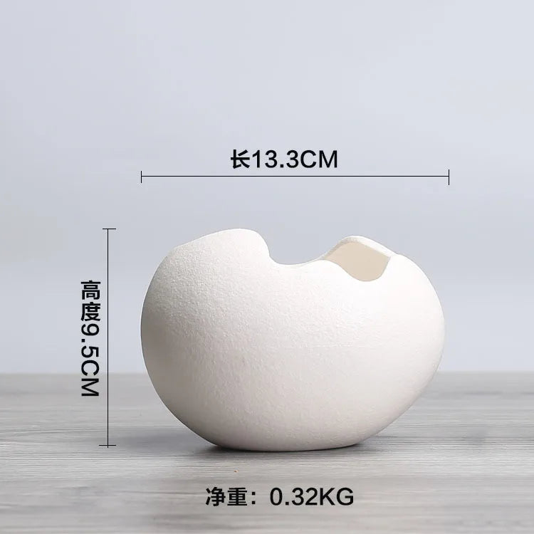 No-EN-Name-Null Indoor European Small Round Shaped White-Silver-Black Chrome Plated Finish Porcelain Ceramic Hydroponic Desktop Flower Pots