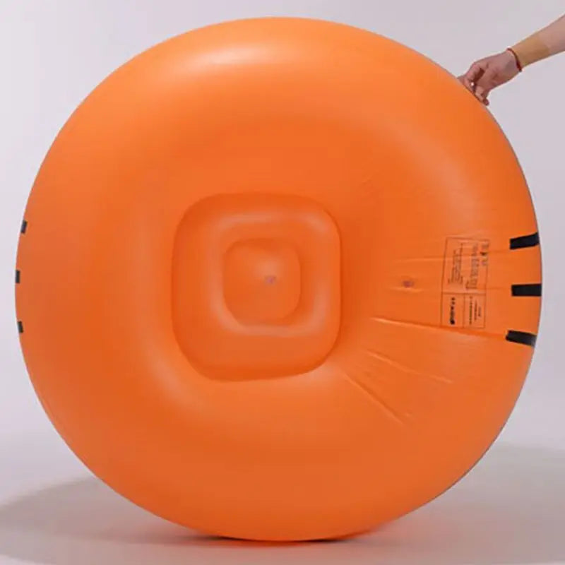 ZJMZYM Modern Indoor Soccer Ball-Basketball Sport Theme Round Shaped Vinyl Upholstery Inflatable Durable PVC Plastic PS Synthetic Multicolor Polyester One Person Lazy Bean Bag Chairs /Colors-Orange/Black/White/Multicolor/Geometric