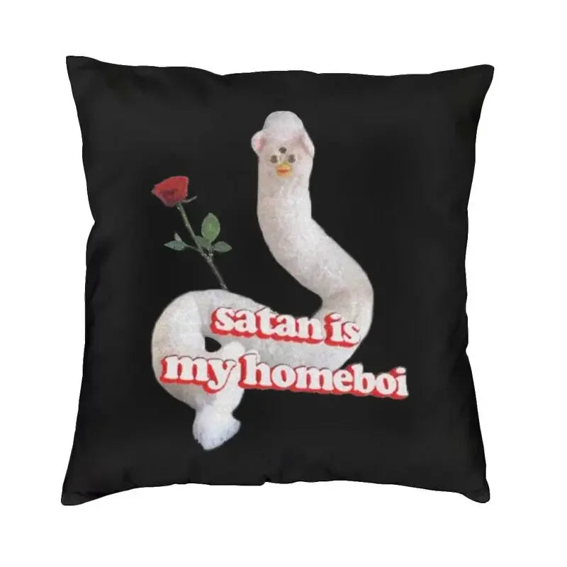 No-EN-Name-Null Printed Square Cartoon Anime Furby Design Decorative Throw Pillows