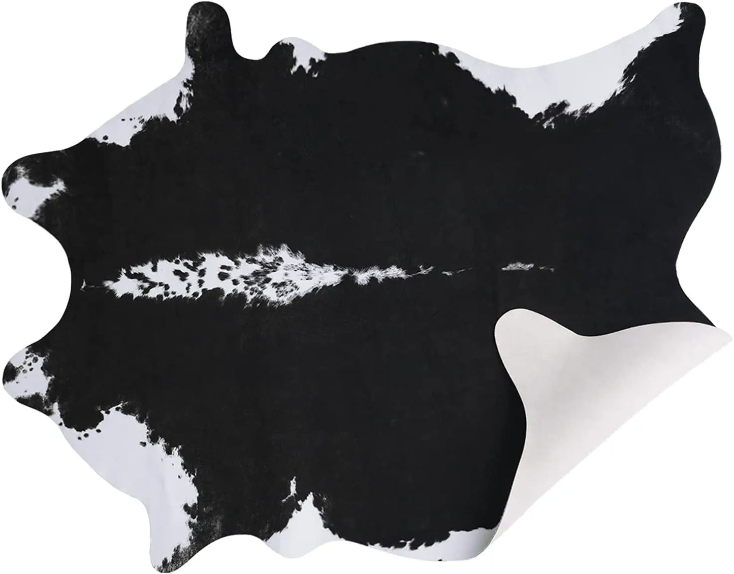 No-EN-Name-Null Indoor-Outdoor Modern Cowboy Theme Hypoallergenic Rectangle Shaped Nylon Soft Rustic Faux Cowhide Animal Printed Washable Synthetic Non-Slip Suede Backing Rugs/Colors-Multicolor/Animal