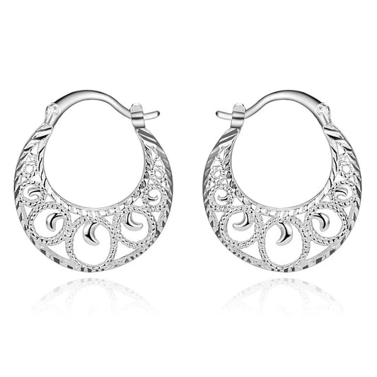 925 Sterling Silver Design Earrings For Women High Quality Exquisite Student Girlfriend Jewelry Accessories Heart Gift