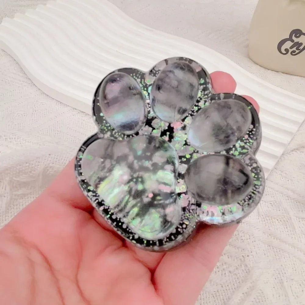 GOOTRADES Squeezable Stretchable Non-Toxic Synthetic TPR Silicone Mini Cute Adorable Animal Cat Paws Pinch Soft Fidget Activity Toys/Colors-Clear/Pink/Gray/White/Blue/Ages: 2-18 Years Old-Adults