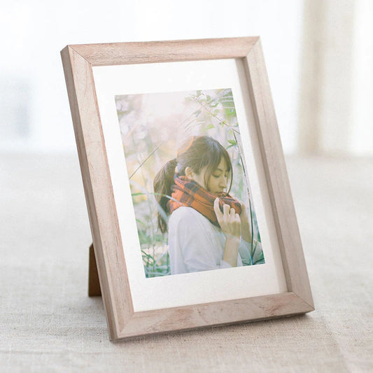 Modern Brown Custom Rectangle Wood Photo Picture Frames/With Stand