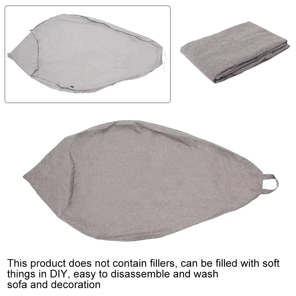 1 pcs Bean Bag Fabric COVER ONLY /Colors-Black/Gray/Red/Brown/Yellow/Blue/Size:100cm x120cm