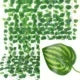 25 Strings Outdoor Plastic-Silk Cloth Artificial Non-Flowering Green Ivy Leaf Garland Hanging Vines