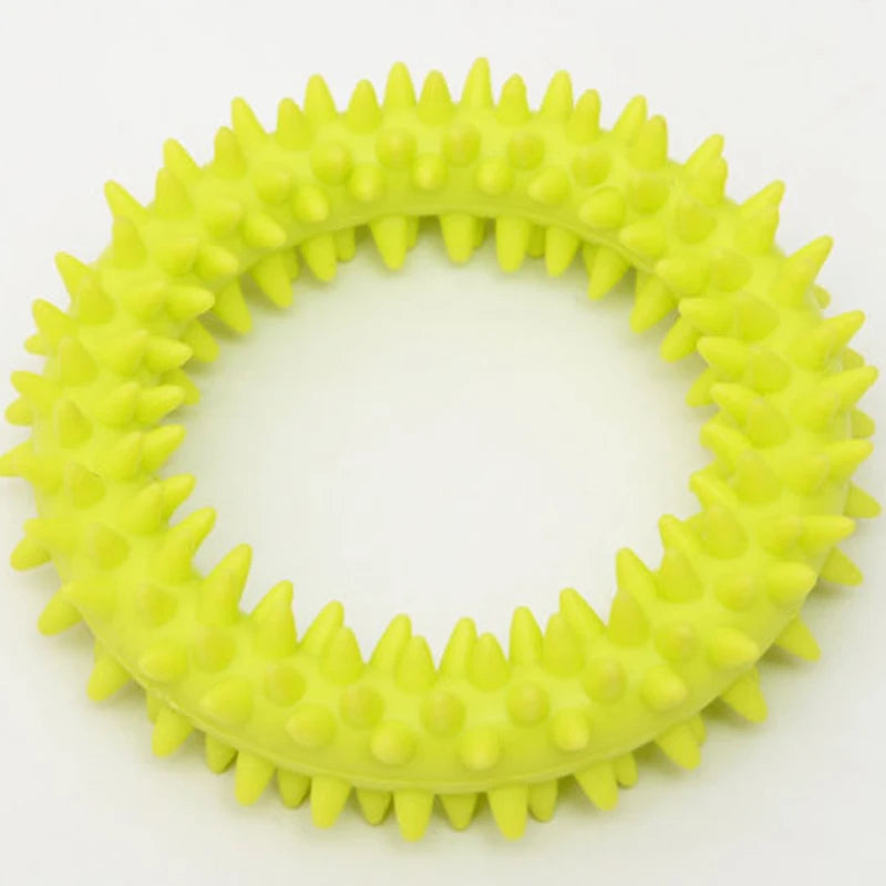 Preschool Rainbow Green Round Plastic Spiky Sensory Flexible Bracelet Ring Activity Toys/ Don't EAT/ Ages: 13-18 Years Old + Older/Colors-Pink/Blue/Green/Orange/Yellow/Multicolor