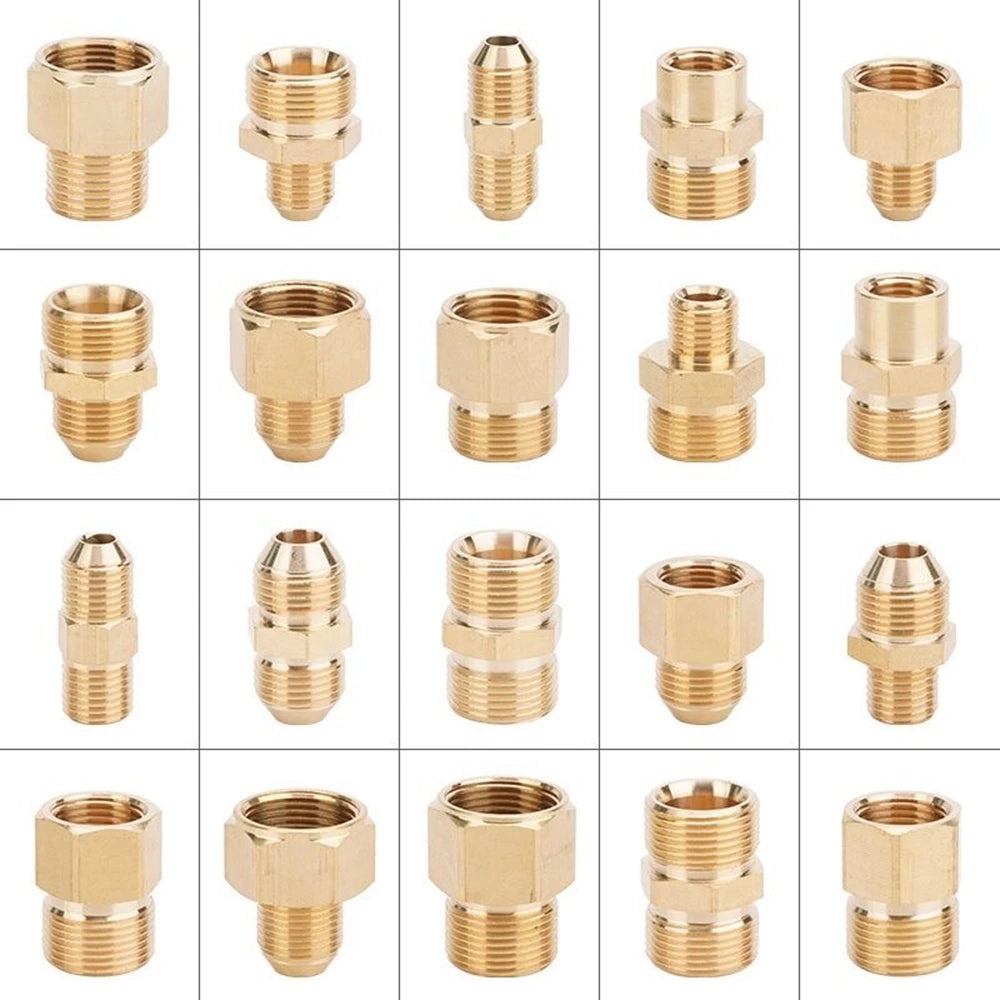 KAIKARAI Gold-Silver Brass Thread Connector Male-Female Adaptor Converter Joints High Pressure Washer Guns-Garden Hose Fittings