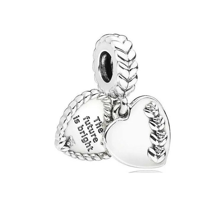 DISNEY Imitation Sterling Silver Metal-Gold-Plated Enamel Clear White Zircon Stones Beads Fine Imitation Fits Pandora Bracelets Charms-Pendants/Colors-Silver/Gold/Clear/Multicolor/Animal