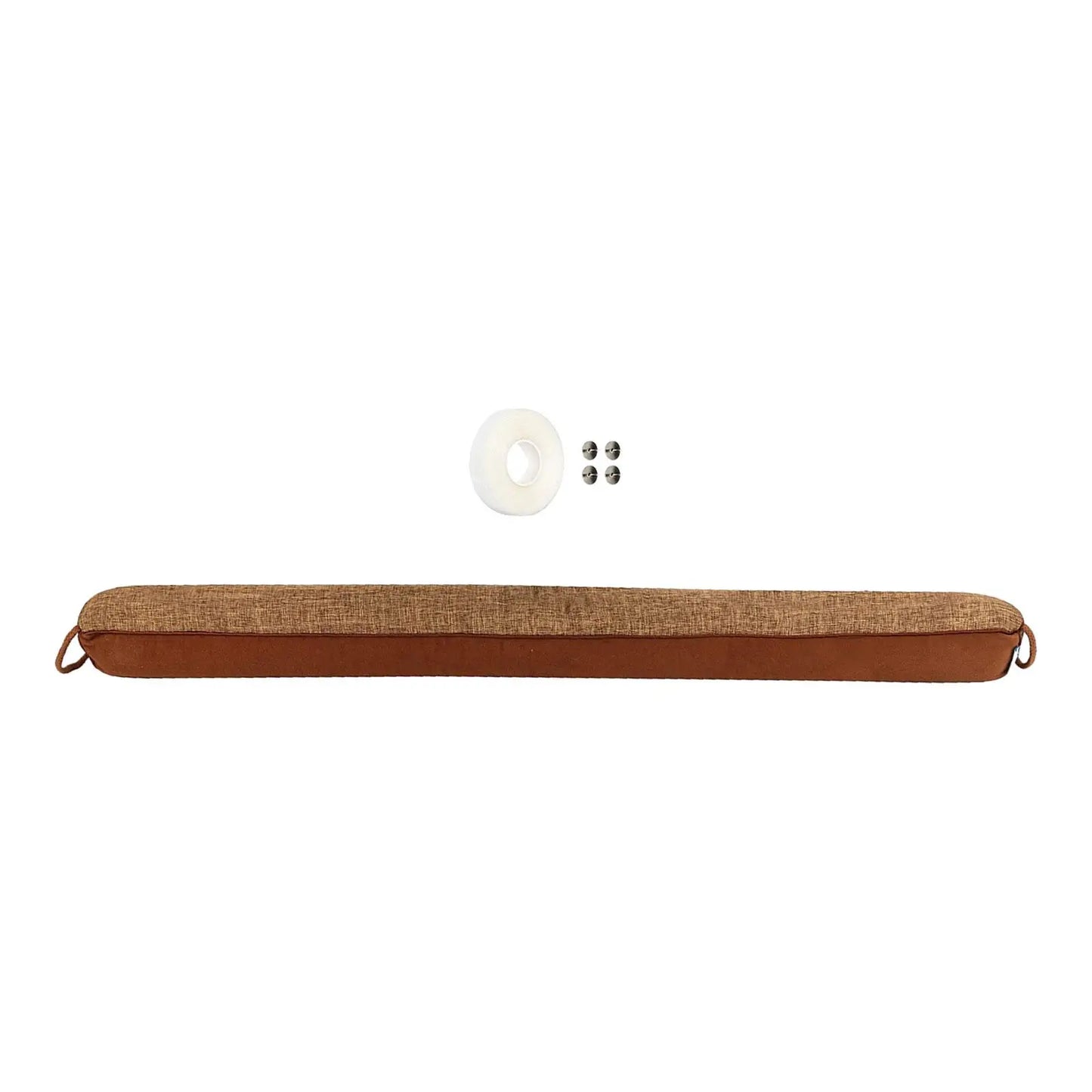 1 PCS Set Oxford Cotton Cloth Under Door Round Long Rectangle Draft Stoppers/4 PCS Pushpins/1 Roll Of Tape/Colors-Multicolor/Gray/Black/Brown/Beige