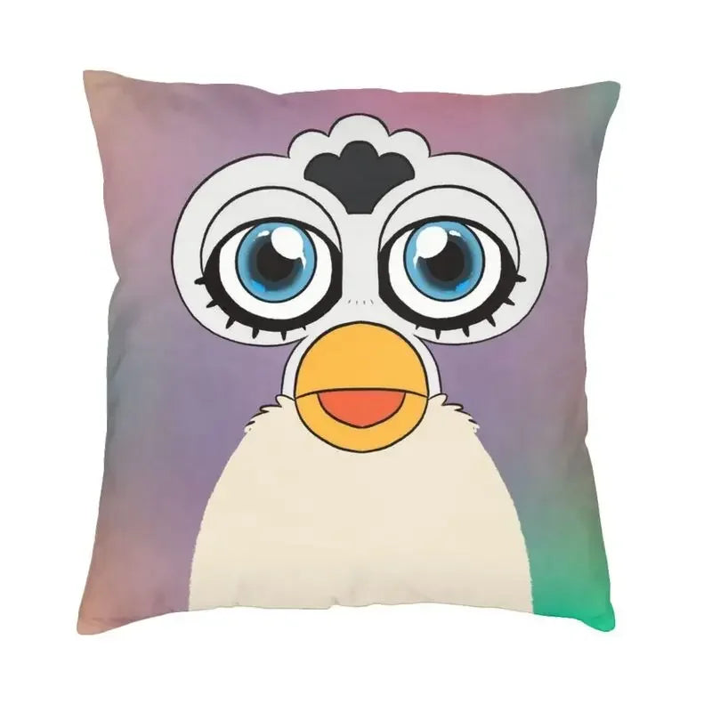 No-EN-Name-Null Printed Square Cartoon Anime Furby Design Decorative Throw Pillows