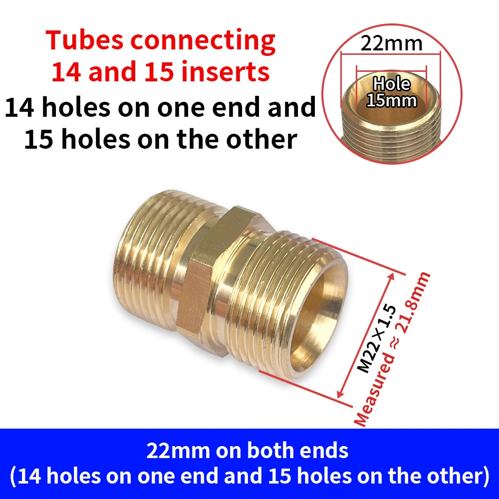 KAIKARAI Gold-Silver Brass Thread Connector Male-Female Adaptor Converter Joints High Pressure Washer Guns-Garden Hose Fittings