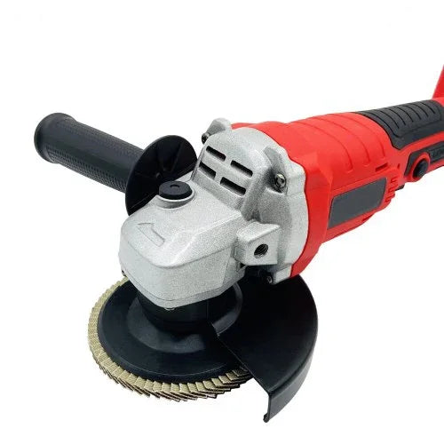 XMSJ COOFIX Customized Color Handheld Tomato Red-Black Plastic Body Battery-Powered DC-Powered Cordless Brushless Motor 21V Electric Angle Grinders/Charger/1 Battery/Accessories