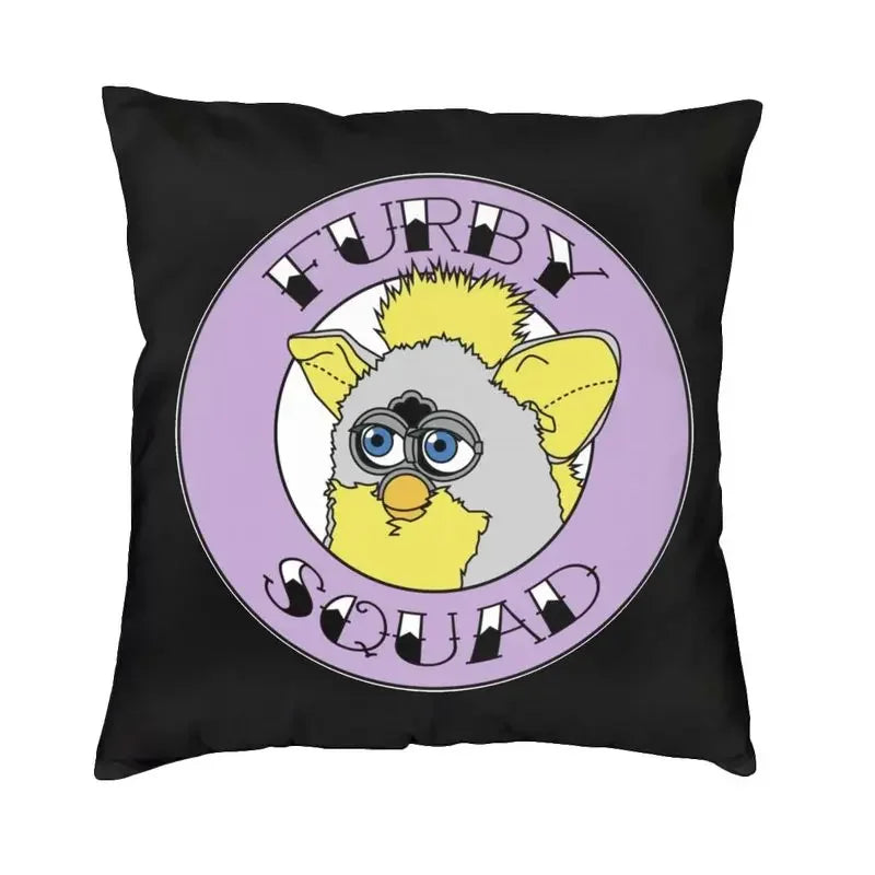 No-EN-Name-Null Printed Square Cartoon Anime Furby Design Decorative Throw Pillows
