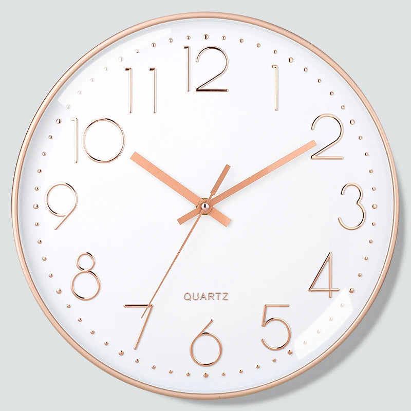 8 Inch Quartz Wall Clock Simple Mute Clock Hole-free Cubic Digital Wall Clock Home Decoration Living Room Bedroom Decoration