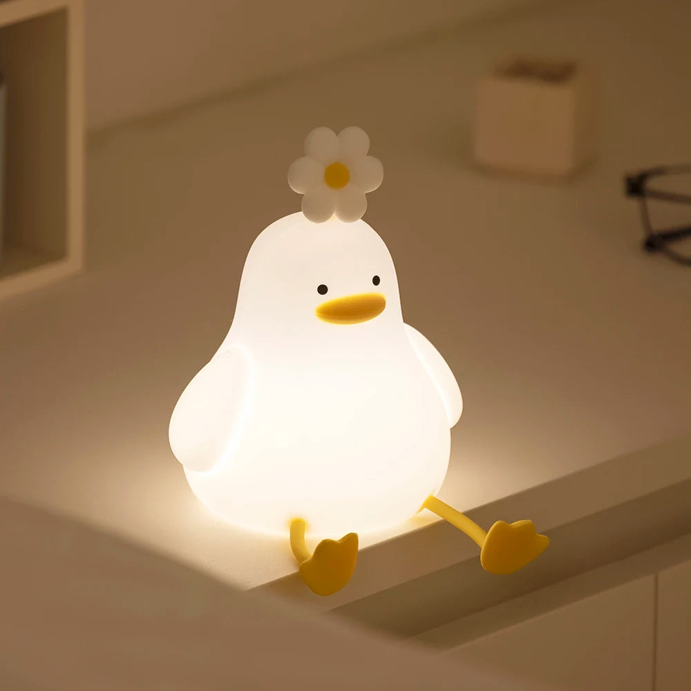 No-EN-Name-Null Kids Warm White LED Resin Body Cute Adorable White-Beige Rabbit Shaped Animals Night Lights-Ambient Lighting /USB Charging Cable/Bulbs Included/DC-Powered/Colors-Beige/White/Animal
