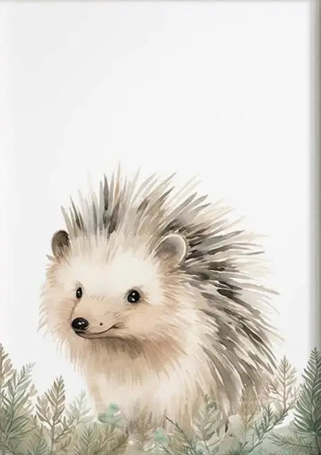 No-EN-Name-Null Classic Rectangle Customized Sizes Unframed Canvas Multicolor Woodland Baby Animals Wall Art Prints/Colors-Animal/Floral/Multicolor/Camouflage