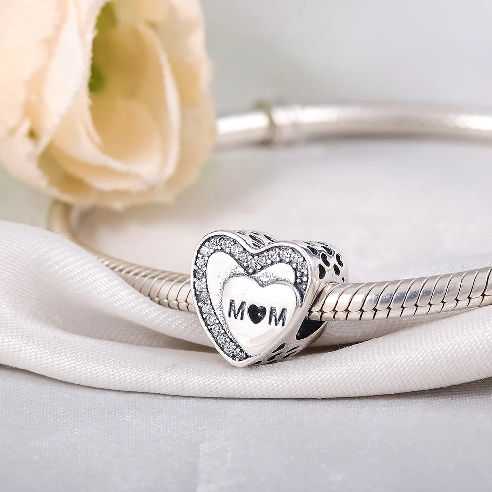 DISNEY Imitation Sterling Silver Metal-Gold-Plated Enamel Clear White Zircon Stones Beads Fine Imitation Fits Pandora Bracelets Charms-Pendants/Colors-Silver/Gold/Clear/Multicolor/Animal