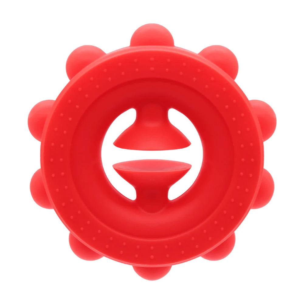 MEADE Waterproof Soft Silicone Multicolor Round Tractor Wheels Shaped Popping Squeezing Stress-Anxiety Reliever Hand Gripper Suction Cups Activity Toys/Colors-Green/Purple/Red/Blue/Orange/Multicolor/Ages: 13-18 Years Old-Adults