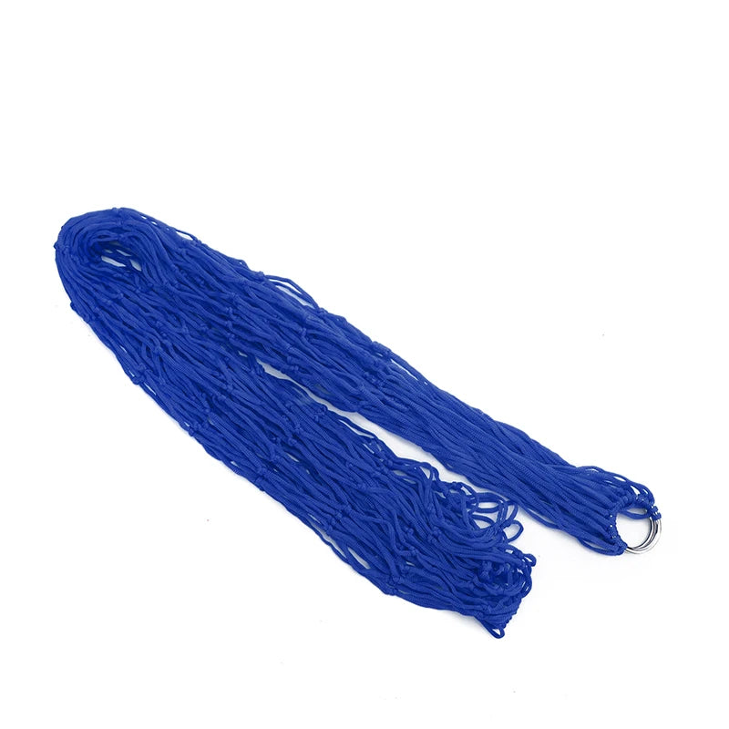 No-EN-Name-Null Outdoor Portable One Person Nylon Mesh Net Hammocks/Colors-Red/Royal Blue/Military Green/Orange