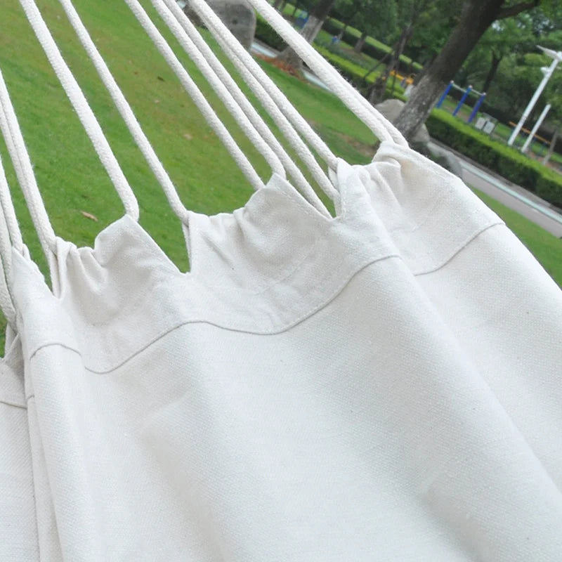 LIGHTEN UP Outdoor-Indoor Adults Large Beige Two Person Brazilian Bohemia Hanging Tassels Polyester-Cotton Blend Hammocks/ Size(L): 318 x 150 cm/Size(XL): 360 x 160 cm/Colors-Beige/White/Black/Weight Max : 450 LBS