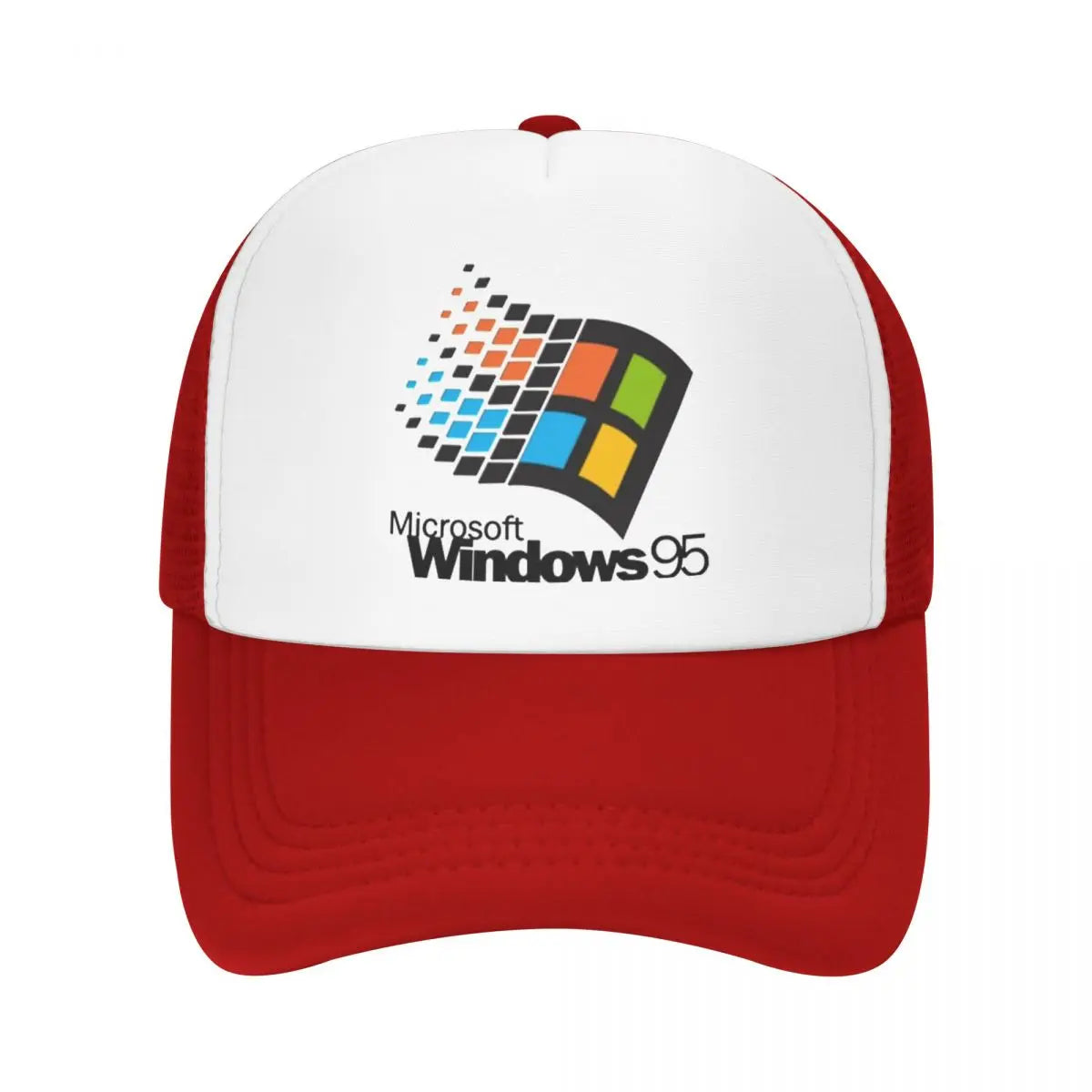 No-EN-Name-Null Unisex Adjustable Fit Adults Summer Windows 95 Geeks Mesh Baseball Caps/Colors-Red/Green/Pink/Blue/Orange/Yellow/Multicolor