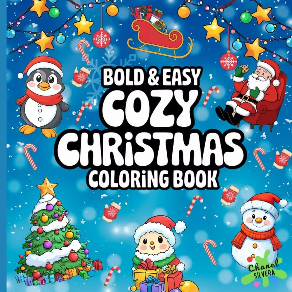No-EN-Name-Null Adults English Paperback Hobbies-Interest-FUZZY HYGGE Super Cute Animal Cozy Christmas-Comfy Days-Fuzzy Friends-Fuzzy Hygge Christmas Vibes-Hygge Christmas Cute Cozy Christmas-Bold-Easy Cozy Christmas Coloring Books-Pads