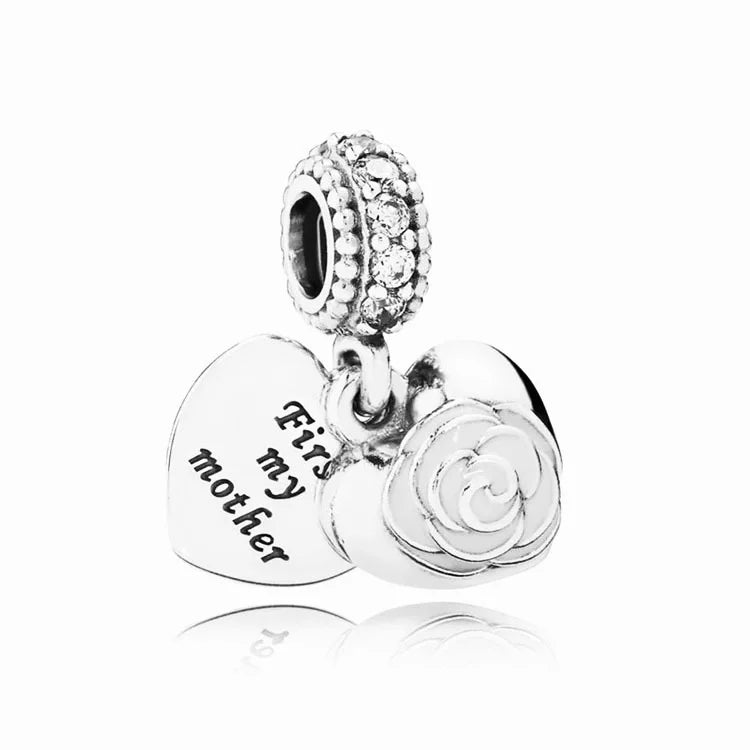 DISNEY Imitation Sterling Silver Metal-Gold-Plated Enamel Clear White Zircon Stones Beads Fine Imitation Fits Pandora Bracelets Charms-Pendants/Colors-Silver/Gold/Clear/Multicolor/Animal