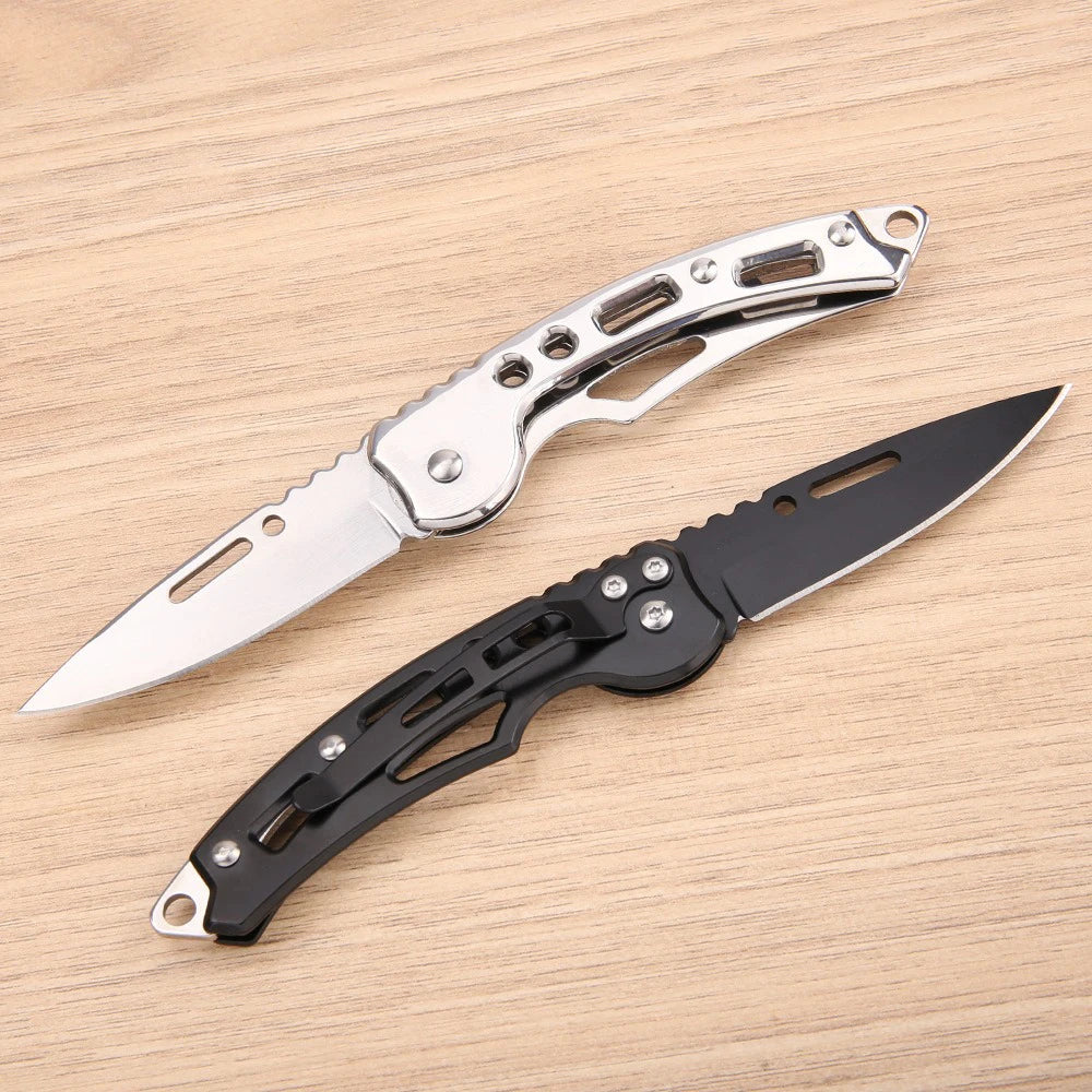 Outdoor DIY Woodworking Multicolor Clip Point EDC Silver Stainless Steel 3-4 Inch Foldable Blades Pocketknives Ordinary Keychains/Colors-Black/Silver/Gold/Multicolor