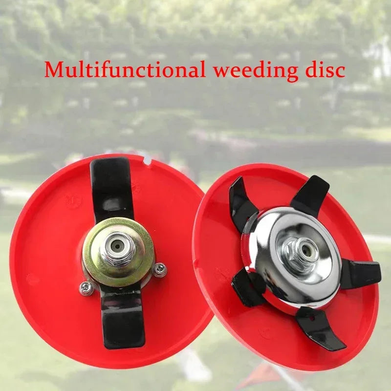 Outdoor Red Plastic Round Head Plates Black-Silver Metal Weed-Grass Trimmer Blades Accessories/Colors-Red/Black/Silver/Multicolor