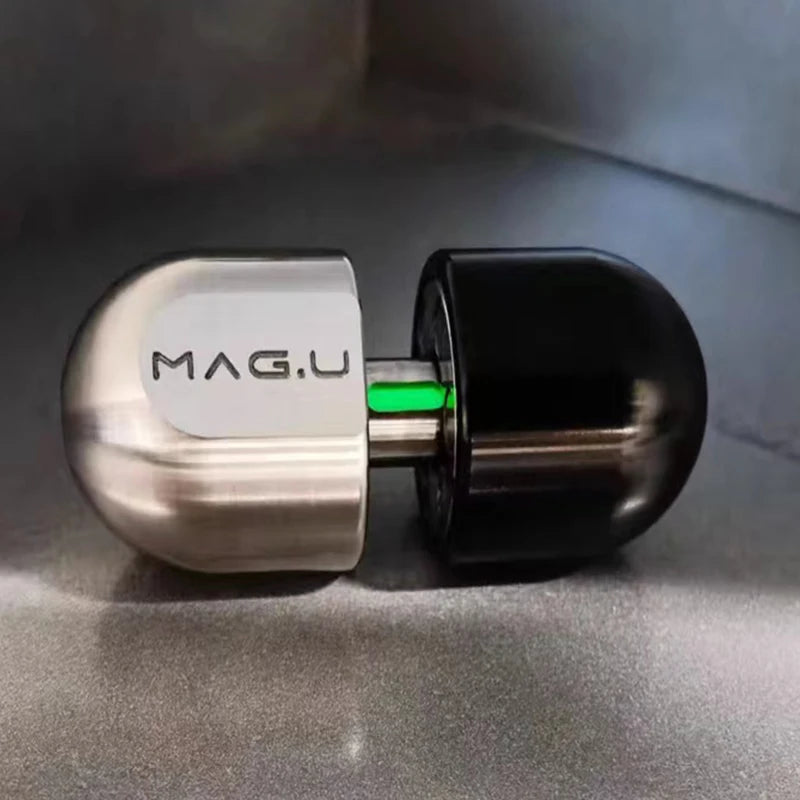Mini Stainless Steel Magnetic Levitation Capsules Stress-Anxiety Reliever Hand Spinner Fidget Toys/ Colors-Red/Gray/Silver/Black/Ages: 18 + Years Older