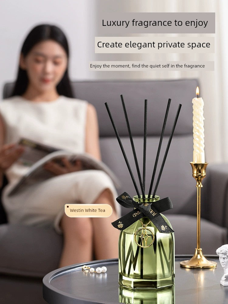 Firmenich Plant Aromatherapy Fragrances Natural Plant Extracts Chanel-Dior-Armani Raw Spices Reed Diffuser Round Bottles/Colors-Green/Black/Gold