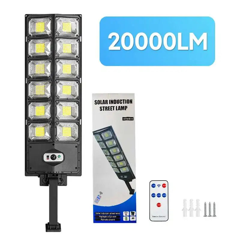 PAWEINUO Outdoor Waterproof Remote Control Dimmable Long Black Rectangle Plastic Body Three Large Built-In Aluminum Battery Wide Angle Cool White LED Human Body Induction Solar-Powered Landscape Pathway Lighting /Colors-Black/Sliver/White
