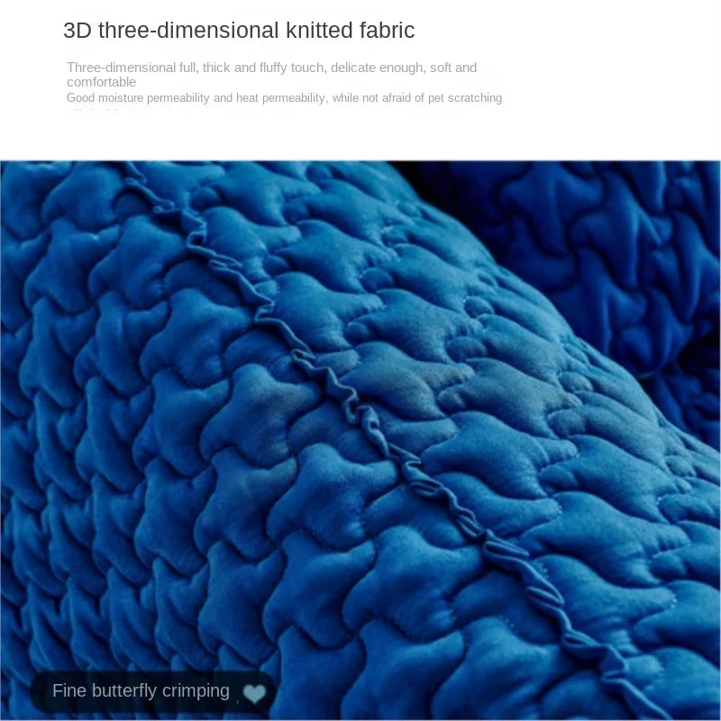 ZISIZ Modern Medium Soft Firmness U-Shaped Klein Fat Blue Soft Plush 3D Knitted Fabric Cushion Solid Wood Frame-Feet Loveseat Sofa Chairs/Colors-Burberry Green/Space Silver Gray/Reluctant Workaholic/Light Gray/Bright Turmeric/Crimson Dark Red