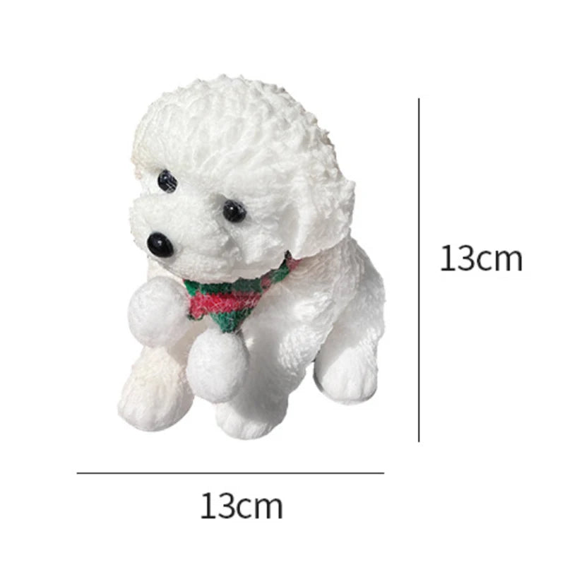 MARBIT Teens-Adults 3D TPR Synthetic Plastic Super Cute Realistic Black Puppy Animal Flexible Pinching Squeezing Stress-Anxiety Reliever Executive Toys/Ages: 13-18 Years Old-Adults