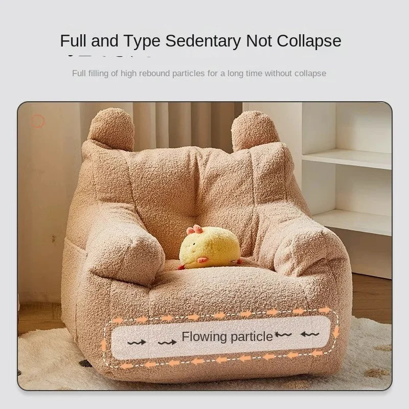 OMGD Baby-Toddler Bean Bag Play Sofa /Colors-Beige/Yellow/White/Gray