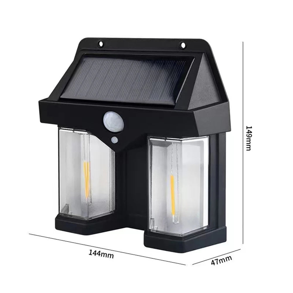 HIMISS Outdoor Waterproof Cool White Solar Powered Gary-Black Square-Oval Plastic Body 18650 Lithium Battery Three Modes Wall-Mounted LED Human Induction EMERGENCY LIGHTING /LED Bulbs Included