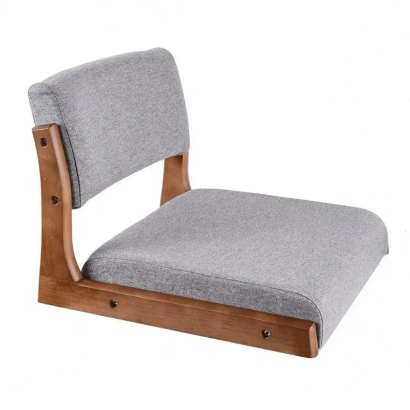 No-EN-Name-Null Modern Wood Frame Beige Backrest-Seat Cushion Armless Chaises