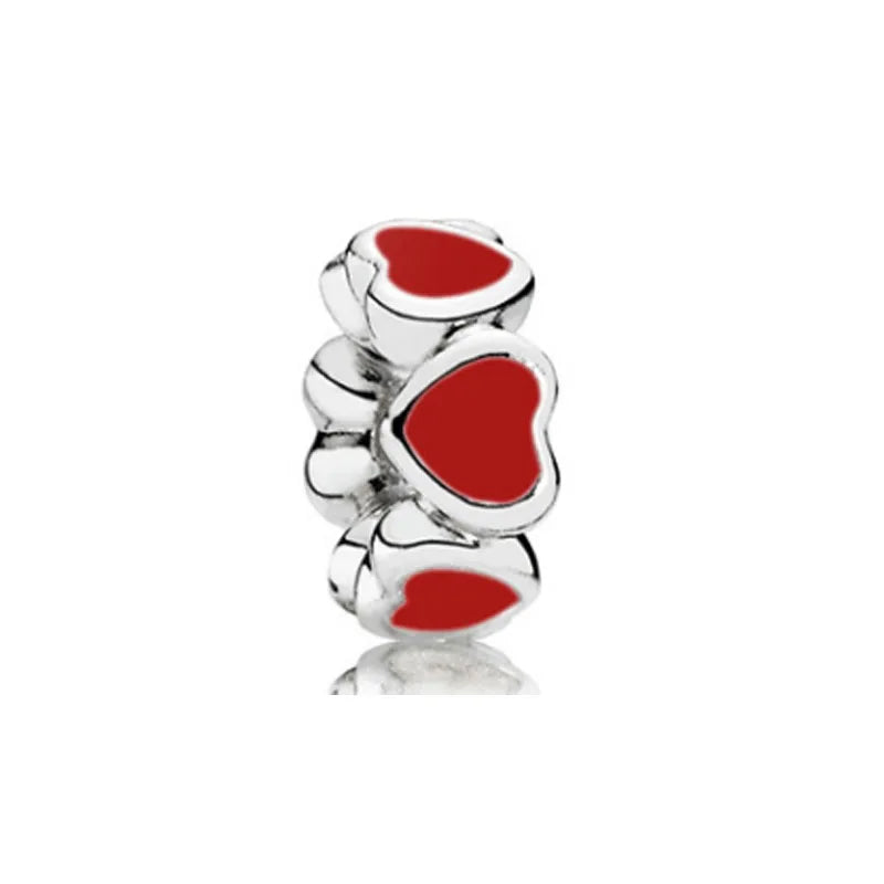 DISNEY Imitation Sterling Silver Metal-Gold-Plated Enamel Clear White Zircon Stones Beads Fine Imitation Fits Pandora Bracelets Charms-Pendants/Colors-Silver/Gold/Clear/Multicolor/Animal