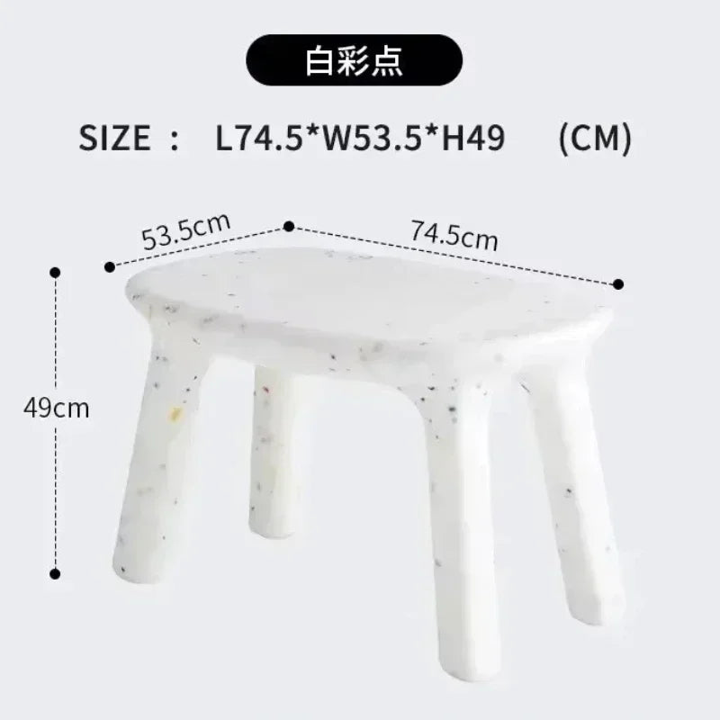 OLOEY Baby-Toddlers Modern Plastic Multicolor Rectangle Shaped Adjustable Height Tables-2 Dining Chairs Furniture Sets/Colors-White/Red/Orange/Green/Gray/Beige