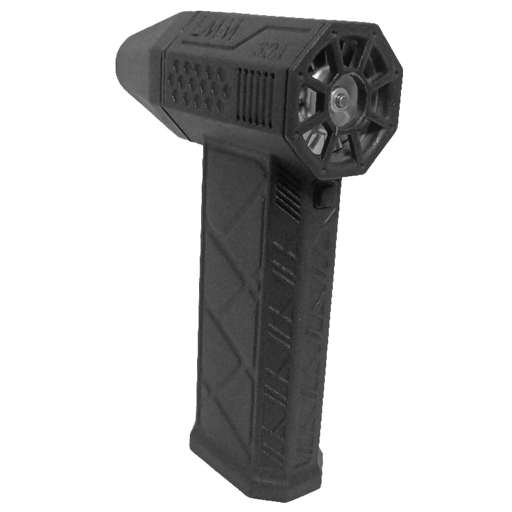 ISFRIDAY Mini Handheld Quiet Geometric Gray-Black Turbo Jet Air Flow Powerful High-Speed Blower Powered Hand Fans-Misters /Type-C Fast Charging Port