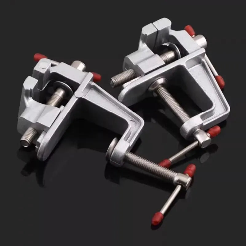DTBD Mini Red-Gray-Silver Aluminum Alloy Steel Metal Screw Bench Vise Clamps/Colors-Red/Gray/Silver/Multicolor