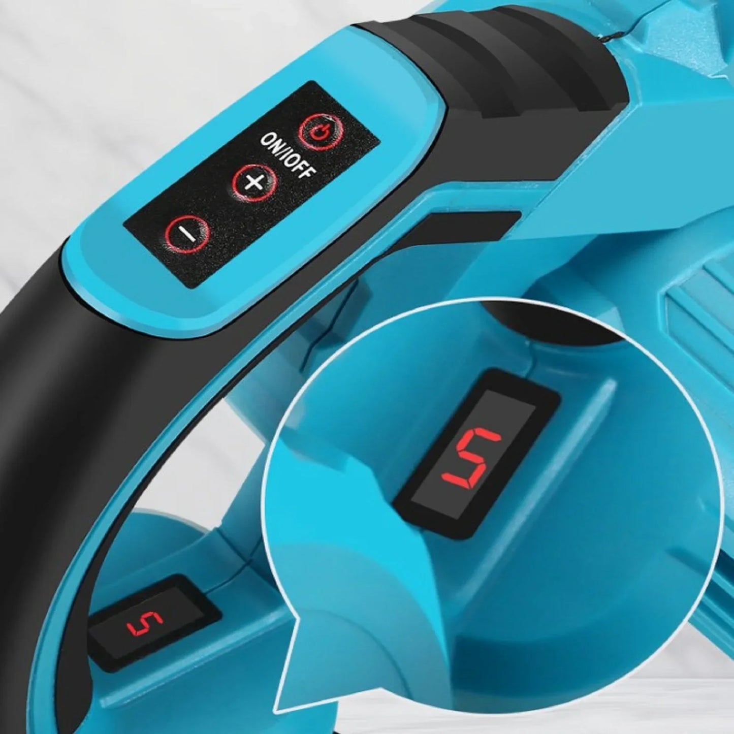 21V Cordless Electric Air Blower&Suction Leaf 2 in1 5 Speed Computer Dust Cleaner Collector Power Tools For Makita 18V Battery