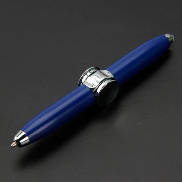 MUDDY PUDDLES Plastic-Metal EDC Spinning Fingertip Pens/Ages: 14-18 Years Old + Older /Colors-Silver/Bronze/Gold/Rose Gold/Black/Blue/Red