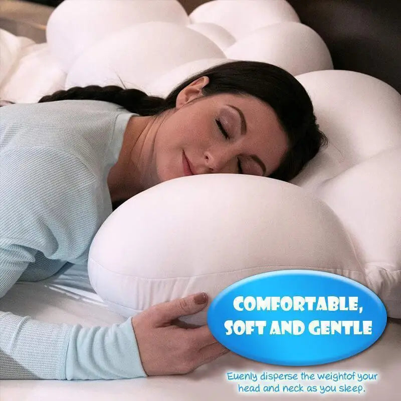 Comfortable 100% Curved Wave Shape Memory Foam Lightweight Portable Soft Cloud Polyester Adapts To Your Body Shape Pillows/Colors-White/Dark Gray/Light Grays